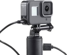 غطاء البطارية Ulanzi G8-7 قابلة للإزالة لـ GoPro Hero Black 8 Black Alloy Brapey Type-C Charging Port Adapter Adapter Adpter Camera Vlog Accessories