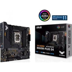 ASUS TUF Intel B660 (LGA 1700) mATX motherboard, 10+1 DrMOS Power stages , PCIe 5.0 support, Dual PCIe 4.0 M.2 Slots with Flexible Heatsink, Aura Sync, Two-way AI Noise Cancelation