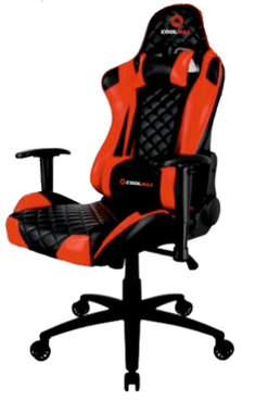 كرسي ألعاب من كول ماكس بتصميم مريح مع مقعد واسع ودعامة سميكة مبطنة مع إمكانية إمالته 180 درجة, أحمر