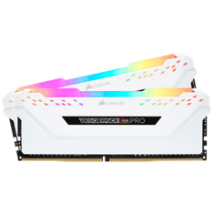 رام VENGEANCE® RGB PRO 16GB (2 x 8GB) DDR4 DRAM 3600MHz C18 Memory Kit — White