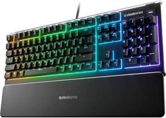 لوحة مفاتيح SteelSeries Apex 3 RGB Gaming Keyboard
