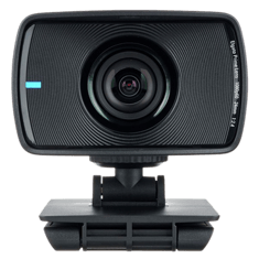 كاميرا ويب فيس كام FHD بدقة 1080p60 مع جهاز استشعار من سوني وعدسات زجاجية بتركيز ثابت ومحسن للاضاءة الداخلية وذاكرة داخلية ومنفذ USB C قابل للفصل