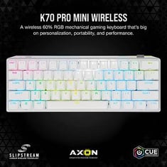 كيبورد  أبيض Corsair K70 PRO Mini Wireless RGB 60% Mechanical Gaming Keyboard