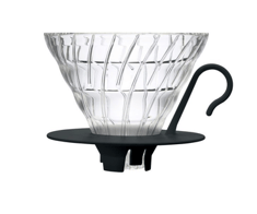 COFFEE DRIPPER GLASS HARIO 02 Black - قمع ترشيح