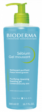 غسول جل سيبيوم للبشرة العادية الى الدهنية من بيوديرما  - 500 مل