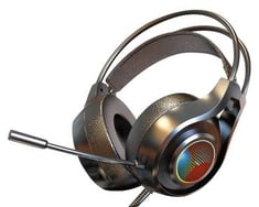 سماعات رأس موكسوم MX-EP21 GM صوت محيطي ثلاثي الأبعاد وباس عميق لعشاق الألعاب واليوتيوبرز MOXOM MX-EP21 GM