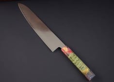 فريدة منها واحدة فقط - سكين شيف يابانية ٦٧ طبقات طولها ٨ انش من الفولاذ المصنوعة يدويا المسكة من خشب القيقب 