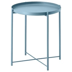  طاولة بصينية، أزرق، ‎45x53 سم