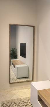 مرآة حائط - تانا - 65X150سم- خشبي رصاصي