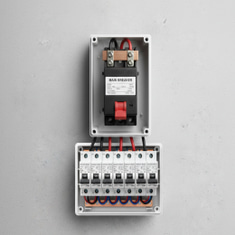 Main and secondary circuit breakers