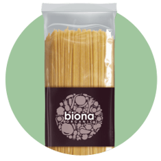 Pasta, baked goods and baking supplies