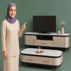 TV stand and coffee table set