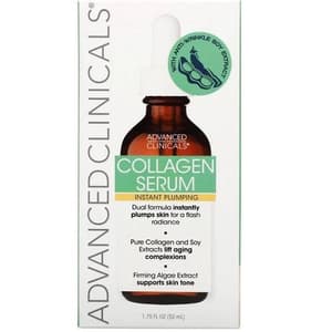 سيروم الكولاجين| Advanced Clinicals, Collagen Serum, 1.75 fl oz (52 ml) ، سيروم شد البشرة الفوري.