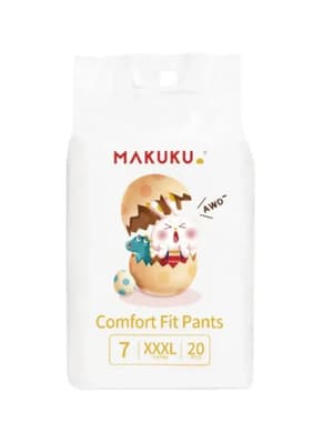 Baby Soft and Breathable Comfort Fit Diaper Pants, XXXLarge (20s)