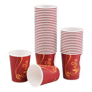 اكواب شاي ورق حجم 8 اونز عبوة (100حبه)