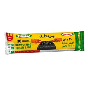اكياس نفايات رول ابو ربطه 30 جالون الخليج 15كيس