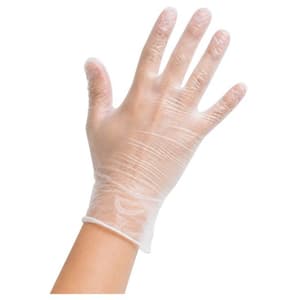 قفازات فينيل شفاف XL عبوة  (70حبه) 