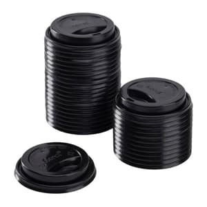 غطاء بلاستيك أسود 16/12 اونز عبوة(50حبه)