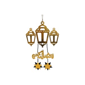 تعليقات رمضان - على شكل فانوس خشبي