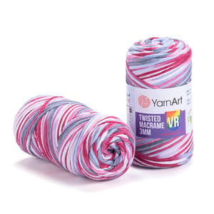 خيط مكرمية ملون Twisted Macrame 3mm VR شركة يارن ارت رقم 917