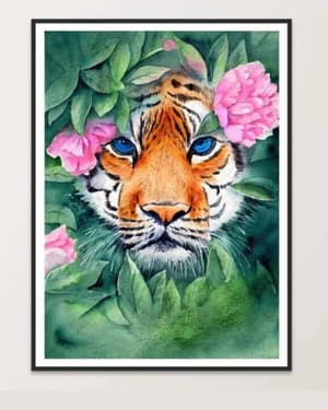 لوحة فنية تلوين بالكريستال 