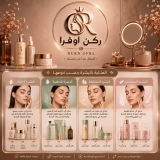 حسب نوع البشرة