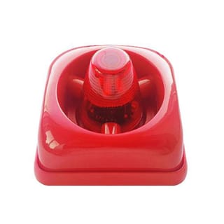 Fire Alarm Siren with Visual Flashing Light
