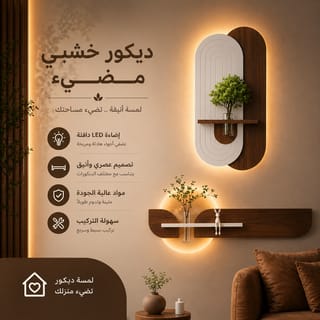 ديكور جداري مضيء