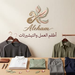 أطقم عمل وتيشيرتات