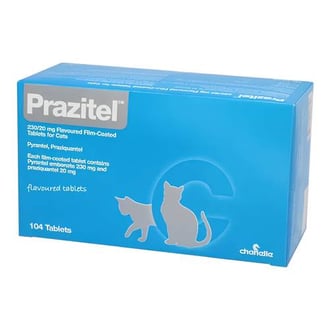 حبوب ديدان المعدة للقطط من Prazitel