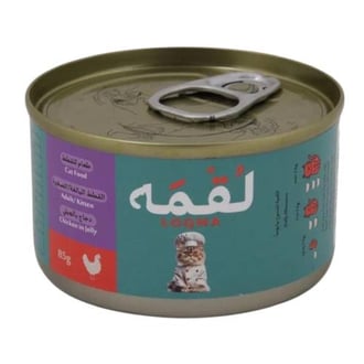لقمة معلبات بالدجاج في الجيلي للقطط البالغة والصغيرة 85g