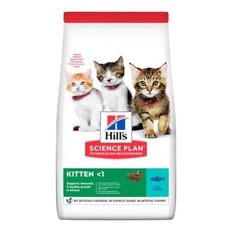 طعام جاف للقطط الصغيرة بسمك التونا من Hill’s 