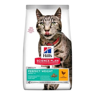 طعام جاف للوزن المثالي للقطط البالغة من Hill’s