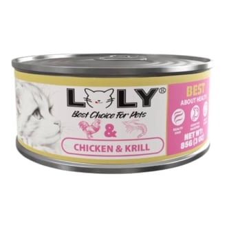 لولي كات طعام رطب معلبات بالدجاج والربيان للقطط 85g