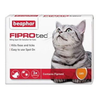 بيفار فيبرو تك قطرات للقضاء على البراغيث والقراد للقطط