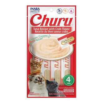 تشورو مكافآت كريمية بالسلطعون والتونا للقطط 14g x 4