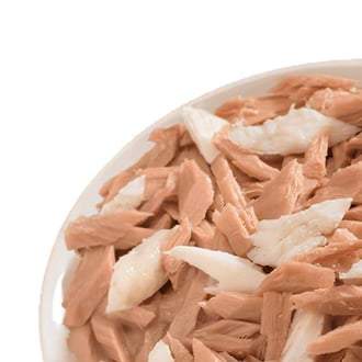 لايف كات طعام رطب بالدجاج والسمك الابيض للقطط 150g