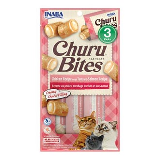 تشورو بايتس مكافآت بالسالمون والتونا للقطط 10g x 3