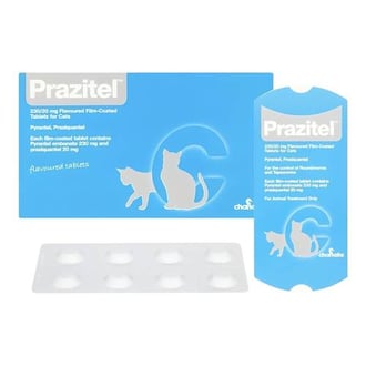 حبوب ديدان المعدة للقطط من Prazitel