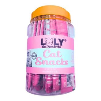 لولي كات مكافات كريمية بالسالمون للقطط الكبيرة والصغيرة 15gx30