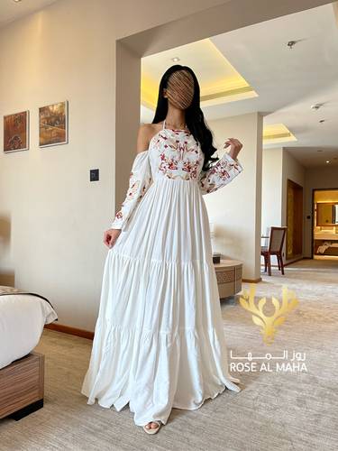 جلابيه سكري بنقش عودي
