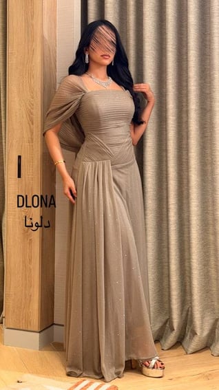 فستان لمعه استرتش