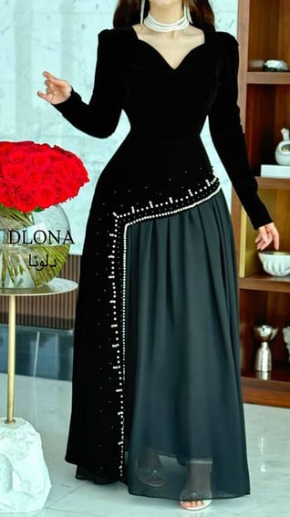 فستان ليلى اسود