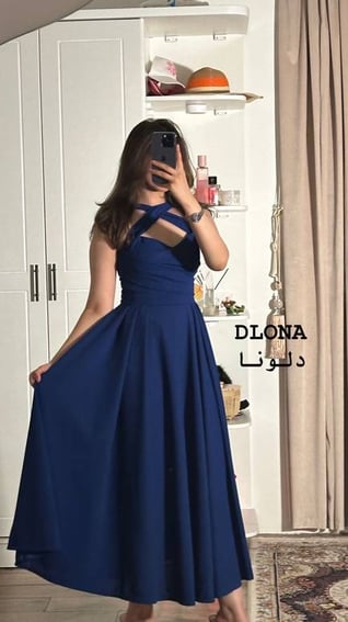 فستان كريب 