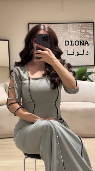 فستان كريب