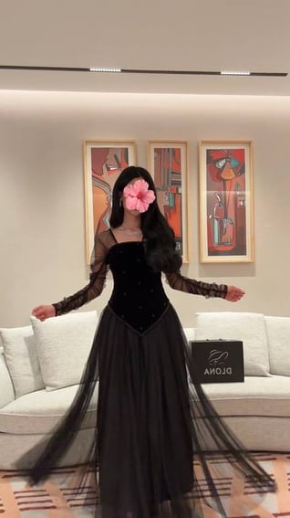 فستان رهف اسود