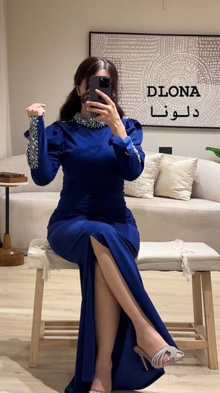فستان كريب 
