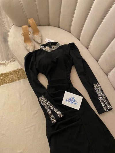 فستان كريب استرتش 