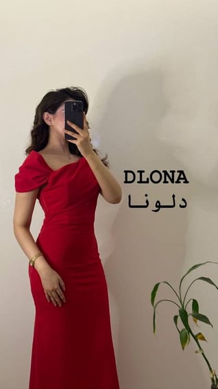 فستان كريب استرتش 