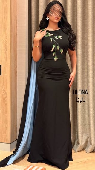 فستان نهلة كريب